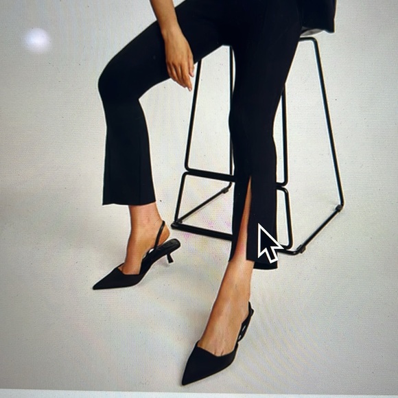 Theory Pants - Theory neoprene split front pant. Color Black. SZ P.